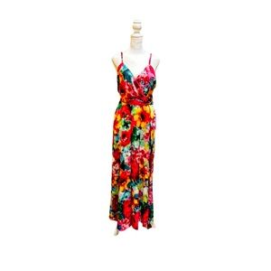 Nicole Miller New York Surplice Maxi Dress Size S